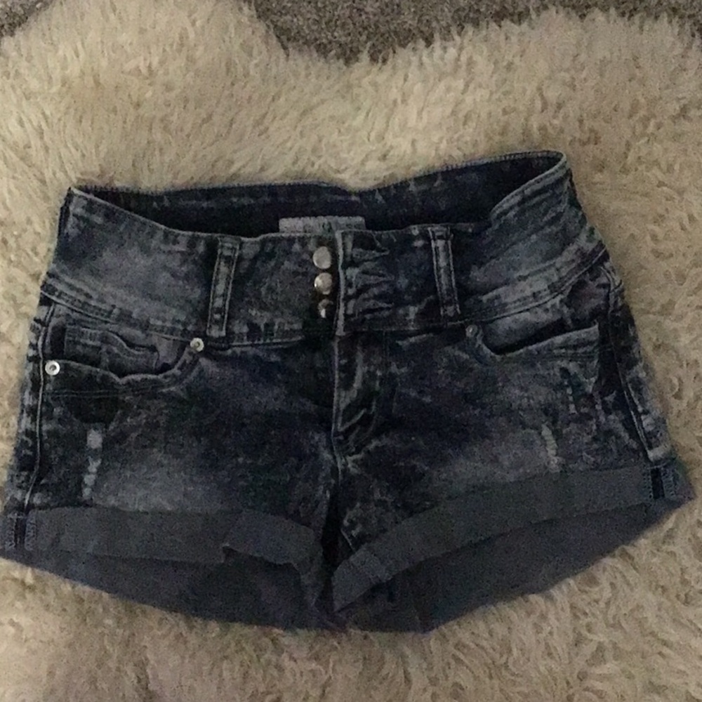Short blue stretch shorts by guess